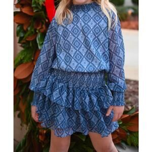 Pleat‎ *BLUE* Halston Dress size 8